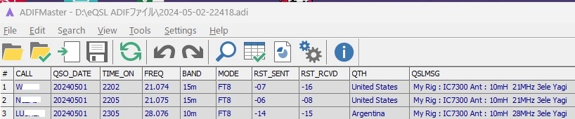 ADIFファイル